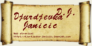 Đurđevka Janičić vizit kartica